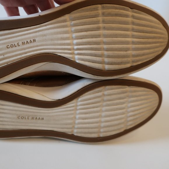 Womens Cole Haan Grand Evolution Rose Gold Laced Brogue Leather Shoes 8.5 * - Picture 9 of 13